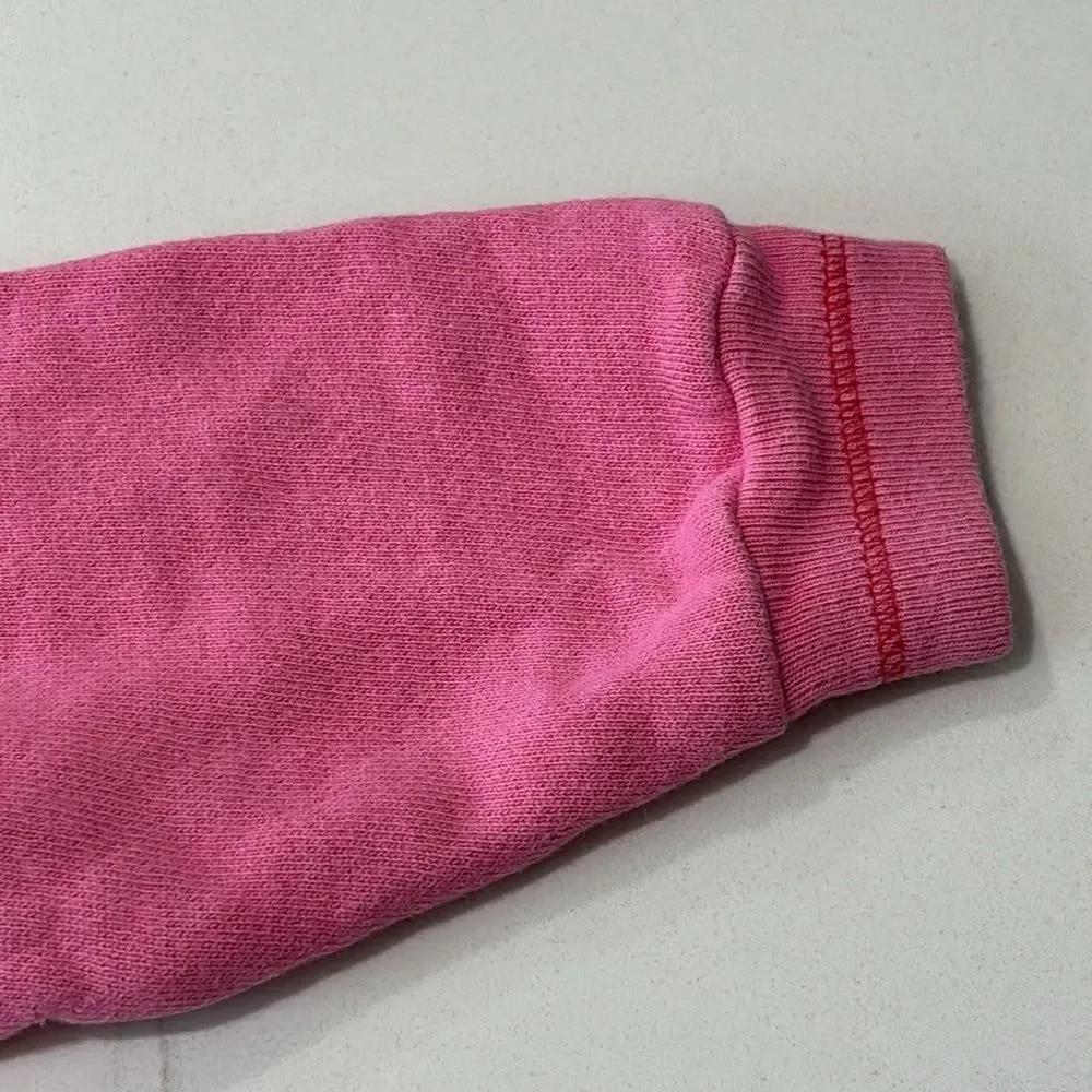 Old Navy Girls Pink Hoodie Sweatshirt Jacket Flowers Embroidery Size 18-24M